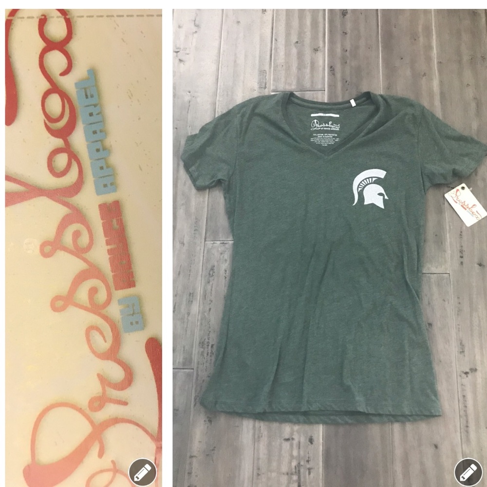 NWT Press Box MSU Sparty Tee